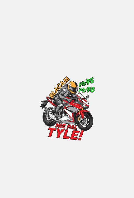 Błagam nie pal tyle - damska koszulka motocyklowa