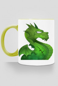 Kubek Smok z kolorowym uchem