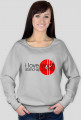 white, grey (bluza love01)