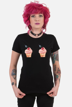 sexy cupcake koszulka damska