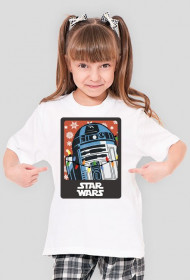 Koszulka dla Dziewczyn - "R2D2 Święta" - Star Wars