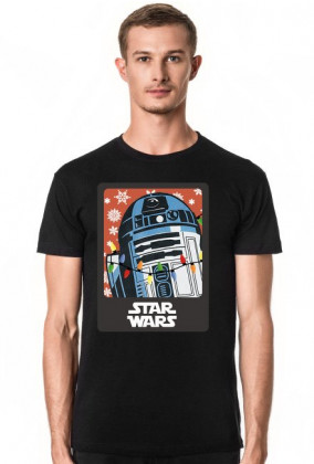 Koszulka Męska - "R2D2 Święta" - Star Wars