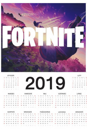 Kalendarz 2019 - Fortnite v2