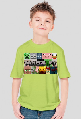 Minecraft Koszulka Dziecięca LOGO 2