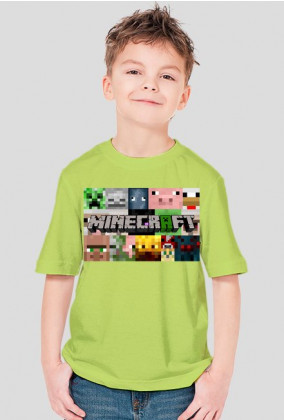 Minecraft Koszulka Dziecięca LOGO 2