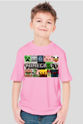 Minecraft Koszulka Dziecięca LOGO 2
