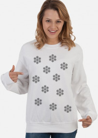 bluza ze śnieżynkami