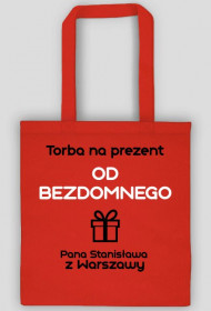 Torba na prezent od bezdomnego
