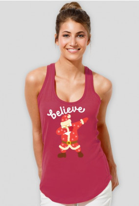 Koszulka na ramiączka Santa Believe