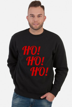 Świąteczna bluza męska HO! HO! HO!