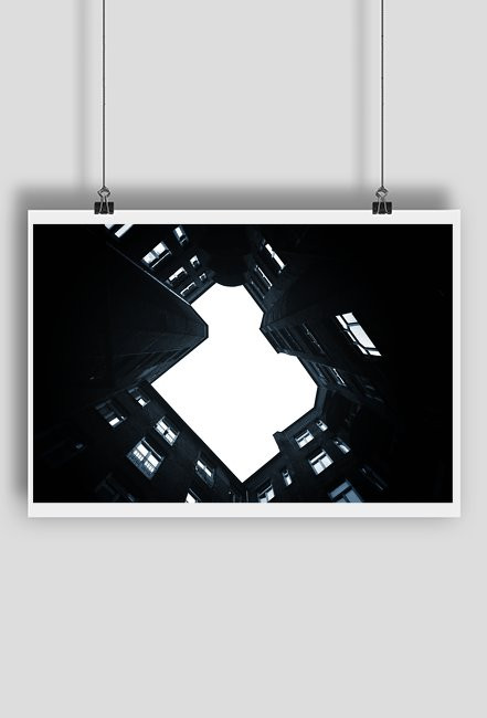 Oficyna kamienicy w Warszawie. Ale pixele!