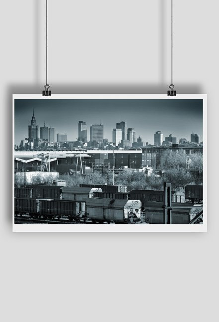 Industrialna panorama Warszawy. Ale pixele!