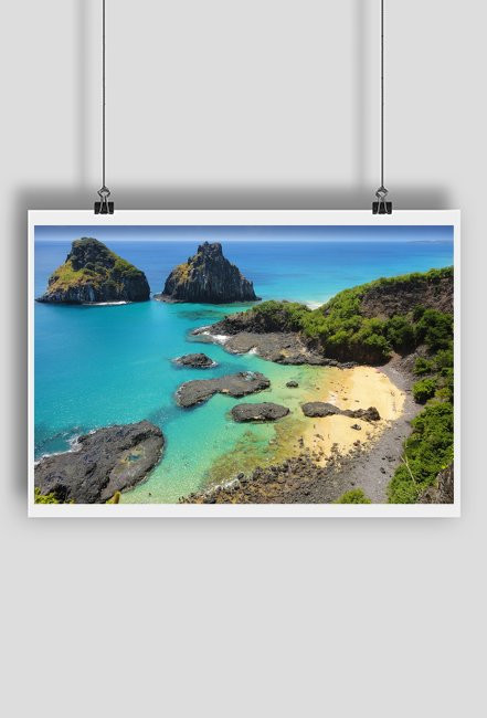 Plaża na wyspie Fernando de Noronha, Brazylia. Ale Piksele!