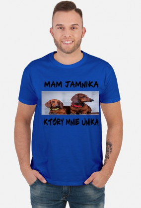 Koszulka ''Mam jamnika Który mnie unika''