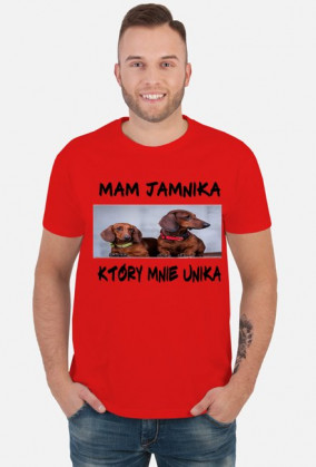 Koszulka ''Mam jamnika Który mnie unika''