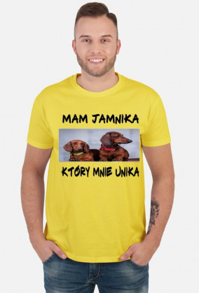 Koszulka ''Mam jamnika Który mnie unika''