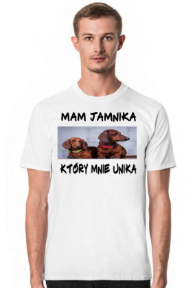 Koszulka ''Mam jamnika Który mnie unika''