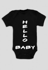 Body  Dziecięce "HELLO BABY" (czarny)