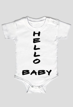 Body Dziecięce "HELLO BABY" (biały)