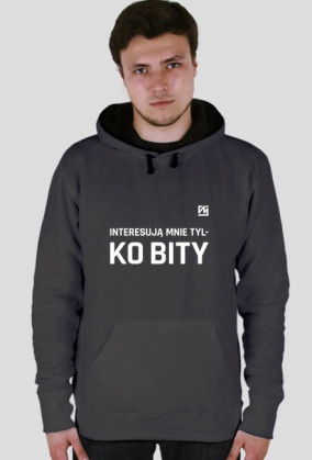 Bluza męska | Czarna | Tylko bity!