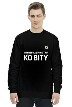 Bluza męska | Czarna | Tylko bity!