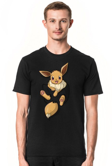 Koszulka pokemon eevee let's go - duży