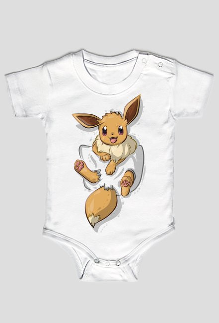 Koszulka pokemon eevee let's go - body dziecięce