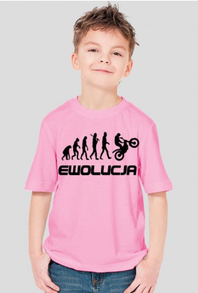 Koszulka chłopięca Ewolucja Motocyklisty