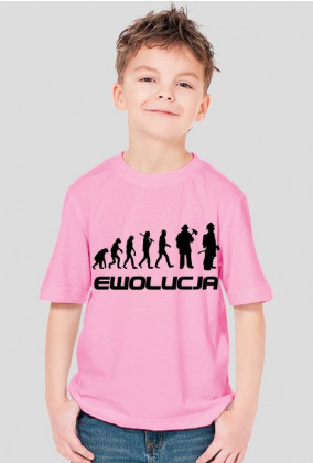 Koszulka chłopięca Ewolucja Strażaka