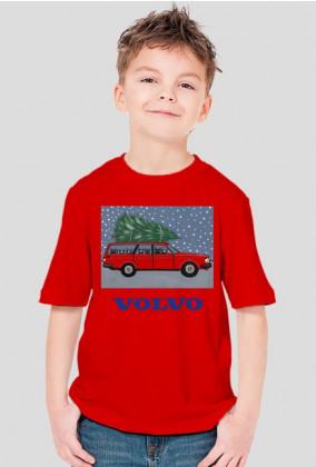 Koszulka dziecięca Świąteczna Volvo