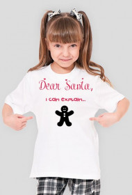 Koszulka dziewczęca Dear Santa..