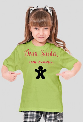 Koszulka dziewczęca Dear Santa..