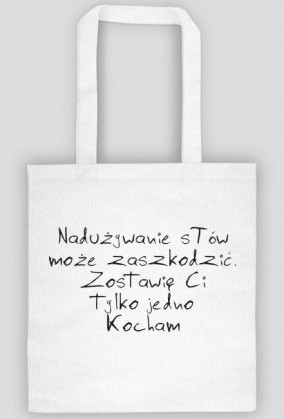 Torba Nadużywanie słów grozi...