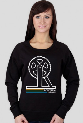 Rowerem Po Śląsku - bluza damska czarna - BD-C-B1
