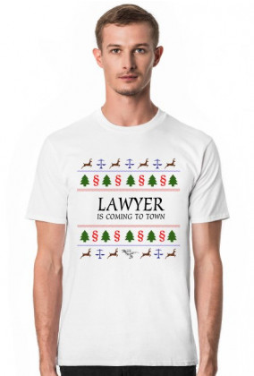 Lawyer is coming to town - LexRex - T-shirt męski