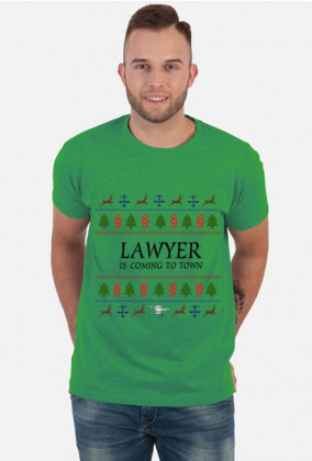 Lawyer is coming to town - LexRex - T-shirt męski