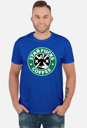 Starbucks coffee parody koszulka Starfucks M