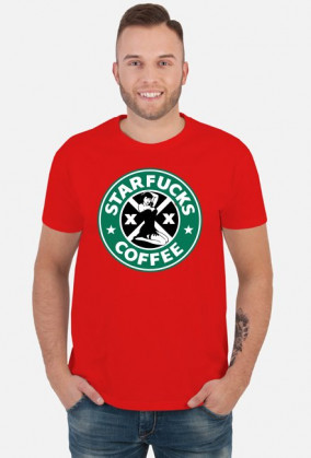 Starbucks coffee parody koszulka Starfucks M