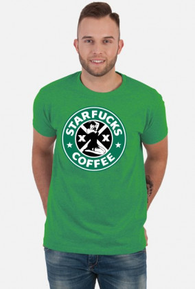 Starbucks coffee parody koszulka Starfucks M