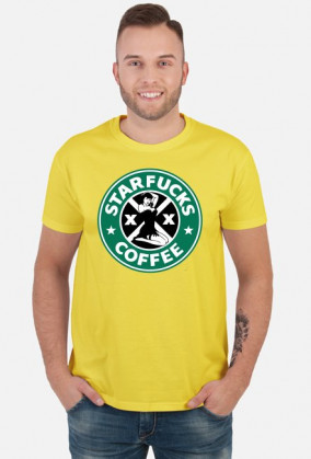 Starbucks coffee parody koszulka Starfucks M