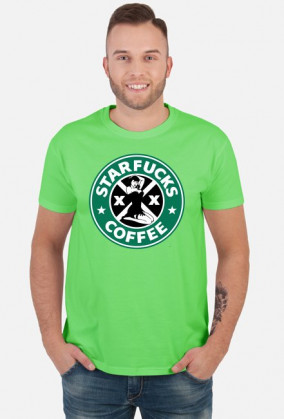 Starbucks coffee parody koszulka Starfucks M