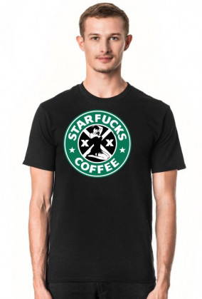 Starbucks coffee parody koszulka Starfucks M