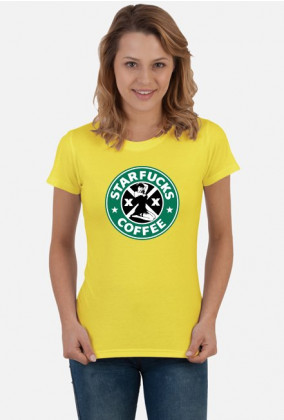 Starbucks coffee parody koszulka Starfucks K