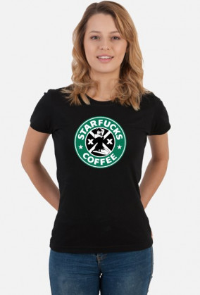 Starbucks coffee parody koszulka Starfucks K