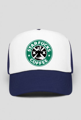 Starbucks coffee logo parody czapka Starfucks