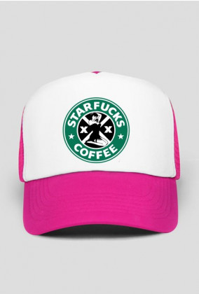 Starbucks coffee logo parody czapka Starfucks