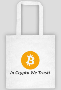 Torba - Tani i śmieszny prezent dla informatyka, programisty, na mikołajki, pod choinkę, na urodziny - Bitcoin, In crypto we trust!