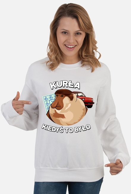 Kurła kiedyś to było - bluza damska