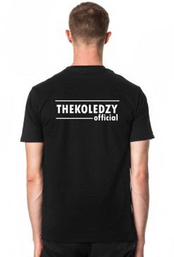 Czarny T-shirt napis