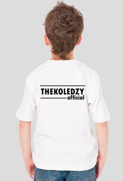 Młodzieżowy biały t-shirt napis